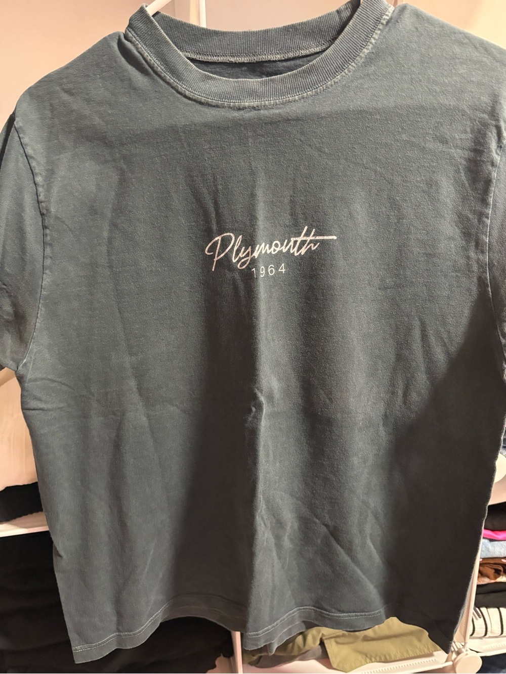 Perry Ellis Teal 'Plymouth 1964' Short Sleeve Tee